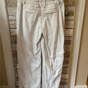 BDG Women's Cream Y2K Cargo Pants